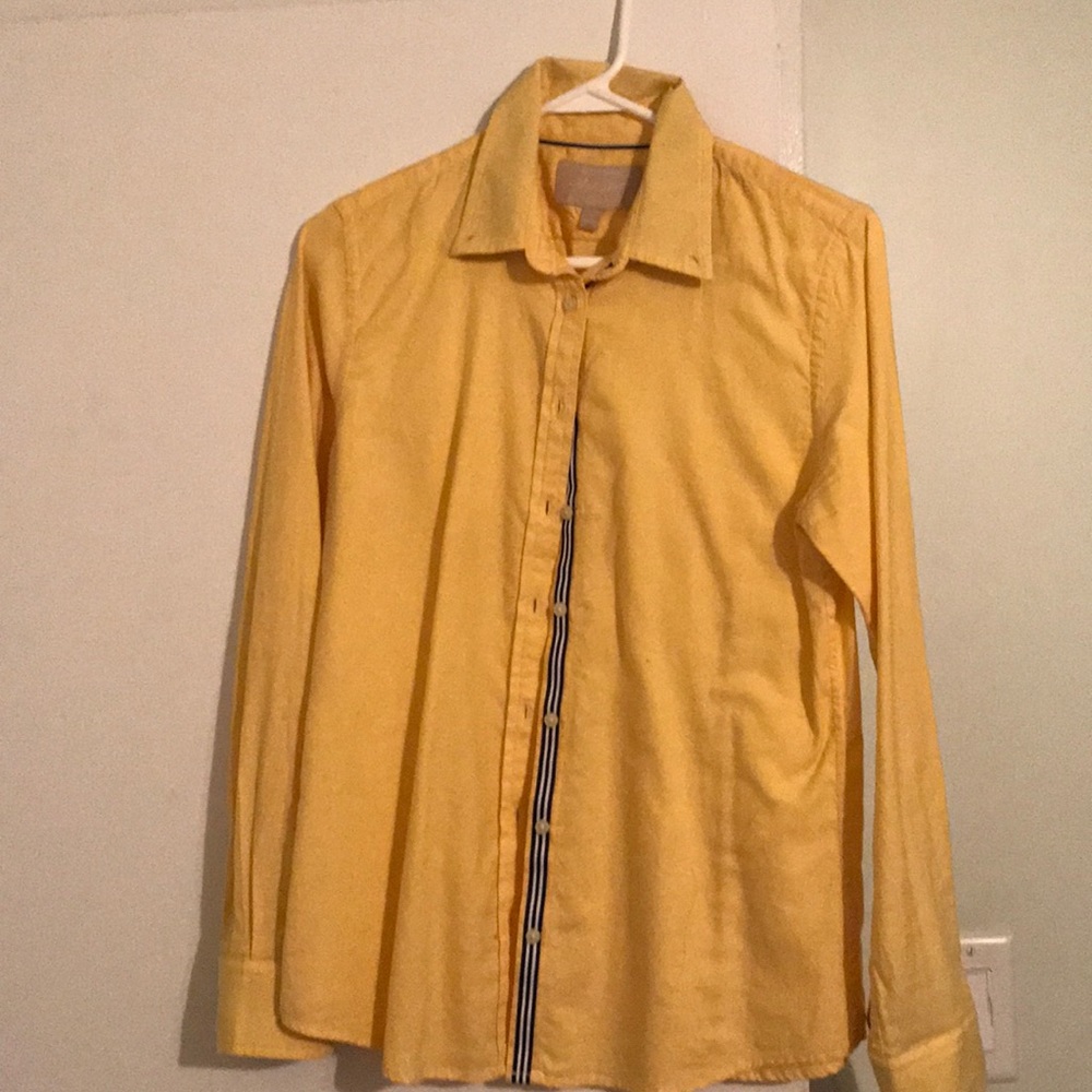 Yellow button up